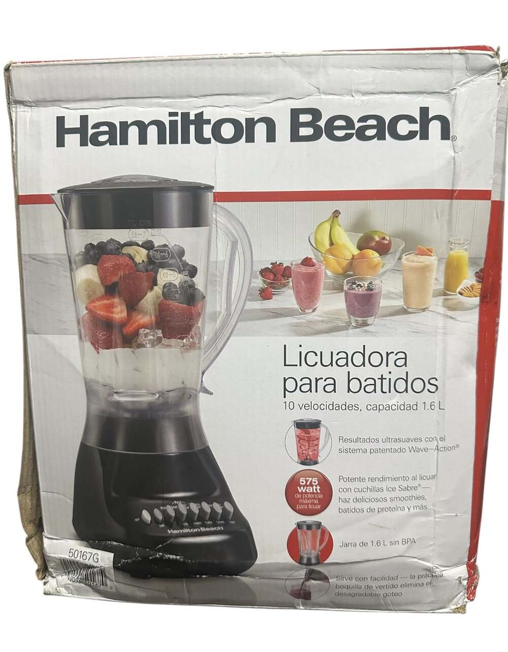 Hamilton Beach Smoothie 10-Speed Blender 50167G Black